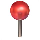 Round Pushpin on Apple iOS 14.2