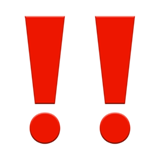 Double Exclamation Mark on Apple iOS 14.5