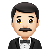 Man in Tuxedo: Light Skin Tone on Apple iOS 14.5