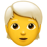 Person: White Hair on Apple iOS 14.5
