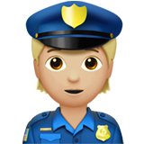 Police Officer: Medium-Light Skin Tone on Apple iOS 14.5