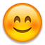 Smiling Face with Smiling Eyes on Apple iOS 5.0