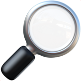 Magnifying Glass Tilted Right on Apple iOS 14.6