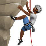 Person Climbing: Medium-Dark Skin Tone on Apple iOS 14.6