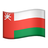 Flag: Oman on Apple iOS 15.4