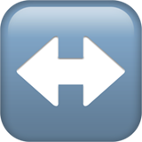 Left-Right Arrow on Apple iOS 15.4