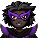 Woman Supervillain: Dark Skin Tone on Apple iOS 15.4