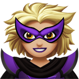 Woman Supervillain: Medium-Light Skin Tone on Apple iOS 15.4