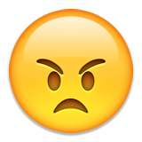 Angry Face on Apple iOS 9.1