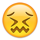 Confounded Face on Apple iOS 9.3