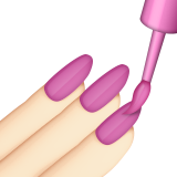 Nail Polish: Light Skin Tone on Apple iOS 9.3