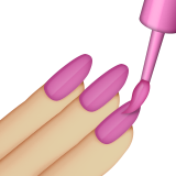 Nail Polish: Medium-Light Skin Tone on Apple iOS 9.3