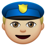 Police Officer: Medium-Light Skin Tone on Apple iOS 9.3