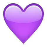 Purple Heart on Apple iOS 9.3