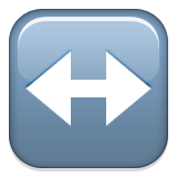 Left-Right Arrow on Apple iOS 8.3