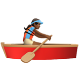 Woman Rowing Boat: Medium-Dark Skin Tone on Apple iOS 10.0