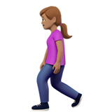 Woman Walking: Medium Skin Tone on Apple iOS 10.0