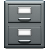🗄️ Schedario Da Ufficio Emoji on Apple iOS 10.2