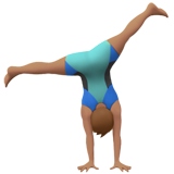Man Cartwheeling: Medium Skin Tone on Apple iOS 10.2