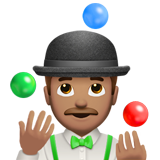 Man Juggling: Medium Skin Tone on Apple iOS 10.2