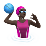 Woman Playing Water Polo: Dark Skin Tone on Apple iOS 10.2
