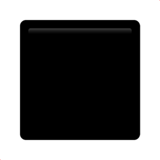 Black Medium Square on Apple iOS 10.3