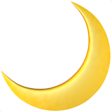 Crescent Moon on Apple iOS 10.3