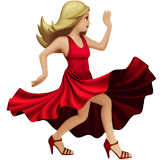Woman Dancing: Medium-Light Skin Tone on Apple iOS 10.3