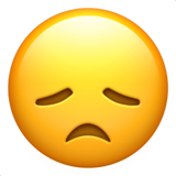 Disappointed Face on Apple iOS 10.3
