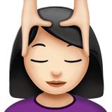Person Getting Massage: Light Skin Tone on Apple iOS 10.3