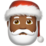 Santa Claus: Medium-Dark Skin Tone on Apple iOS 10.3