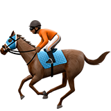 Horse Racing: Medium-Dark Skin Tone on Apple iOS 10.3