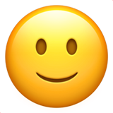 Slightly Smiling Face on Apple iOS 10.3