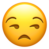Unamused Face on Apple iOS 10.3
