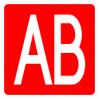 AB Button (Blood Type) on au by KDDI Type F