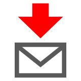 Envelope with Arrow on Docomo 2013