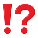 Exclamation Question Mark on JoyPixels 3.1