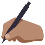 Writing Hand: Medium Skin Tone on JoyPixels 3.1