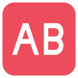 AB Button (Blood Type) on JoyPixels 2.0