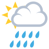 Sun Behind Rain Cloud on JoyPixels 2.0