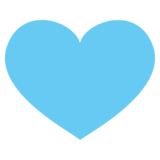 Blue Heart on JoyPixels 2.1