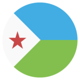 Flag: Djibouti on JoyPixels 2.1