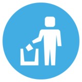 Litter in Bin Sign on JoyPixels 2.1