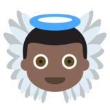 Baby Angel: Dark Skin Tone on JoyPixels 2.2