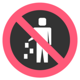 No Littering on JoyPixels 2.2.4