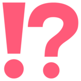 Exclamation Question Mark on JoyPixels 2.2.4