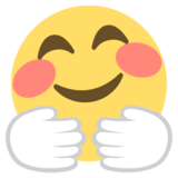 Smiling Face with Open Hands on JoyPixels 2.2.4