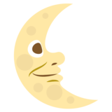 Last Quarter Moon Face on JoyPixels 2.2.4