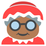 Mrs. Claus: Medium-Dark Skin Tone on JoyPixels 2.2.4