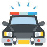 Oncoming Police Car on JoyPixels 2.2.4